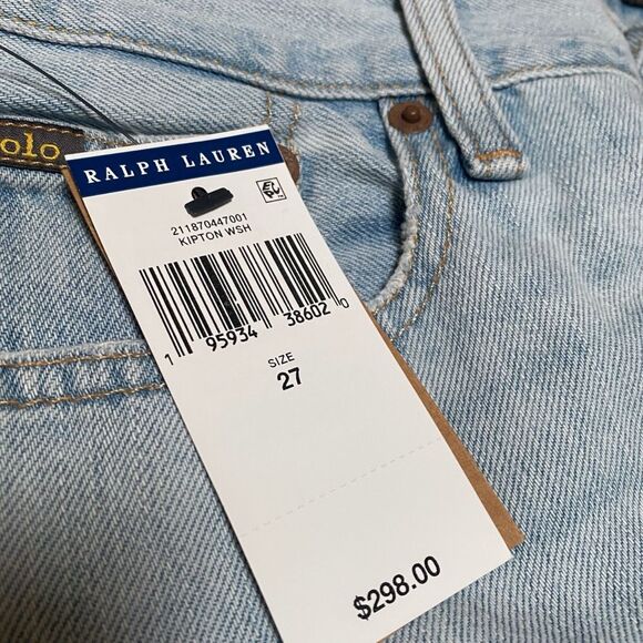 Polo Ralph Lauren Kipton Wash Patchwork Avery Boyfriend Jeans Womens size 27 New - Picture 11 of 11